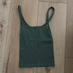 Free People Forest Green Camisole